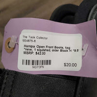 Open Front Boots, tag *new, 1 squished, older
