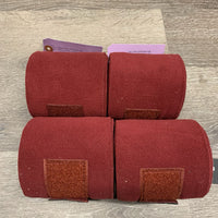 4 Fleece Polos, box, tag *new, mnr hair & dust, older?
