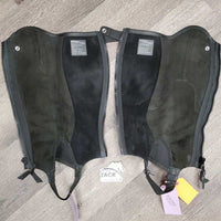 Hvy Half Chaps, Back Zips *vgc, mnr faded, clean