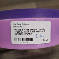 Plastic Sweat Scraper, handle *vgc/xc, clean, v.mnr residue & scratches