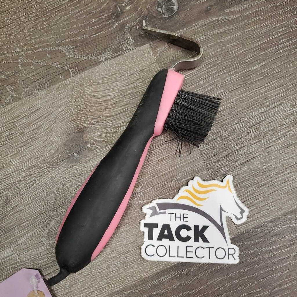 Thick Plastic Hoof Pick, bristle brush *vgc/xc, dirt, mnr rubs