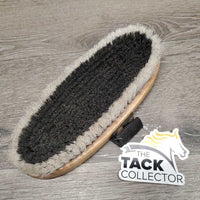 Short Bristle Body Brush, handle *vgc, mnr dirt, hairy & bent bristles
