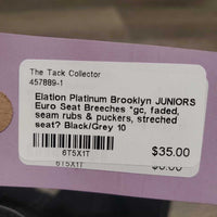 JUNIORS Euro Seat Breeches *gc, faded, seam rubs & puckers, streched seat?
