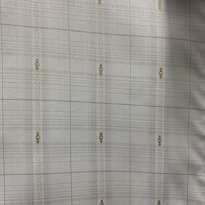 LS Show Shirt, attached snap collar *gc/fair, bubbled, mnr loose threads, seam puckers, dingy?
