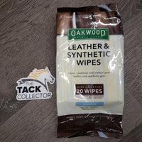 20 Wipes Pkg Leather & Synthetic Wipes *New