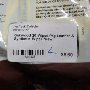 20 Wipes Pkg Leather & Synthetic Wipes *New