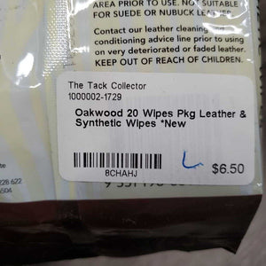 20 Wipes Pkg Leather & Synthetic Wipes *New