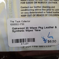 20 Wipes Pkg Leather & Synthetic Wipes *New
