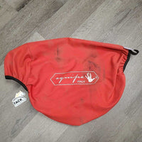 Cotton Saddle Cover, Fleece Lined *gc, v.stained, dirty & hairy