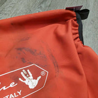 Cotton Saddle Cover, Fleece Lined *gc, v.stained, dirty & hairy
