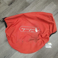 Cotton Saddle Cover, Fleece Lined *gc, v.stained, dirty & hairy
