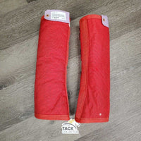 Hvy Cordura Front & Hind Shipping Boots, Fleece Lined *vgc/xc, clean, older, rubs, frays, curled corners