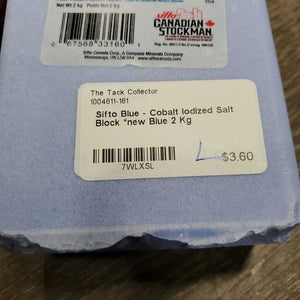 Blue - Cobalt Iodized Salt Block *new
