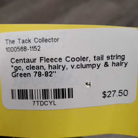 Fleece Cooler, tail string *gc, clean, hairy, v.clumpy & hairy
