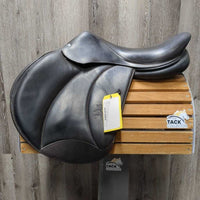 17.5" MW *5.25" Voltaire Palm Beach Close Contact, 2 Billet Guards, Brown/Blue Voltaire Cover, Foam Panels, Med Front & Back Blocks, 3A (Long/forward) Flaps: 14"L x 13"W, Serial #: 3198 19 17.5 3A M/M PRO
