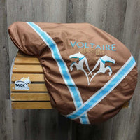 17.5" MW *5.25" Voltaire Palm Beach Close Contact, 2 Billet Guards, Brown/Blue Voltaire Cover, Foam Panels, Med Front & Back Blocks, 3A (Long/forward) Flaps: 14"L x 13"W, Serial #: 3198 19 17.5 3A M/M PRO
