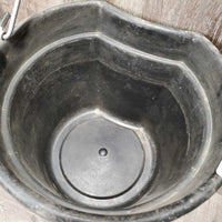 Flat Back Plastic Bucket *gc, v.dusty, faded, scrapes, scratches, chews
