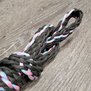 Wide Braided Nylon Loop Barrel - Roper Reins, 2x Conway Buckles & Snaps *xc/like new, v.mnr dirt
