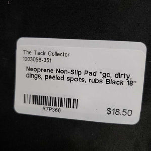 Neoprene Non-Slip Pad *gc, dirty, dings, peeled spots, rubs