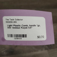 Light Plastic Comb, handle *gc, mnr residue
