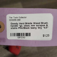 Hard Bristle Wood Brush, handle *gc, clean, mnr scrapes & stains