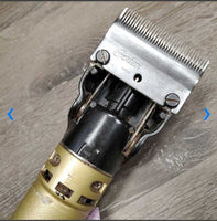 Body Clippers, 2x Blade Pairs, Box, Tray, Manual, Kool Lube, Foam, Grease *xc, mnr hair, WORK & SOUND GREAT, older?, rust
