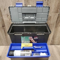Body Clippers, 2x's Blade Pairs, Box, Tray, Manual, Kool Lube, Foam, Grease *xc, mnr hair & rust, WORK & SOUND GREAT, older?
