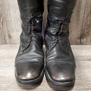 Field Boots, Pull On, wood forms *gc/fair, older, v.rubbed, faded, clean, scuffs, older
