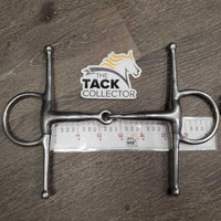 Med Hvy Full Cheek Snaffle Bit, *gc, clean, scratches, scuffs, chews
