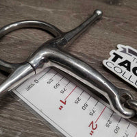 Med Hvy Full Cheek Snaffle Bit, *gc, clean, scratches, scuffs, chews