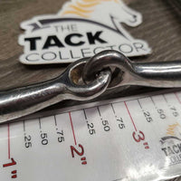 Med Hvy Full Cheek Snaffle Bit, *gc, clean, scratches, scuffs, chews