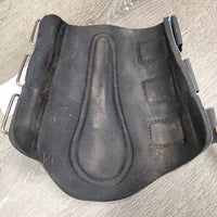 Closed Neoprene Boots, velcro *fair, older, faded, mnr stains, dirt & hair, cut velcro