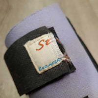 Closed Neoprene Boots, velcro *fair, older, faded, mnr stains, dirt & hair, cut velcro