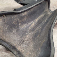 Pr Open Front Boots *fair, clean, dirty lining, pilly edges, scrapes, Koppertox stains, older, 1 Squished
