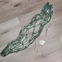Thin Nylon String Hay Net *gc, older, mnr dirt, stains & rust, frayed & broken strings