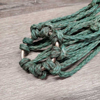 Thin Nylon String Hay Net *gc, older, mnr dirt, stains & rust, frayed & broken strings
