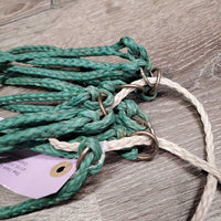 Thin Nylon String Hay Net *gc, older, mnr dirt, stains & rust, frayed & broken strings
