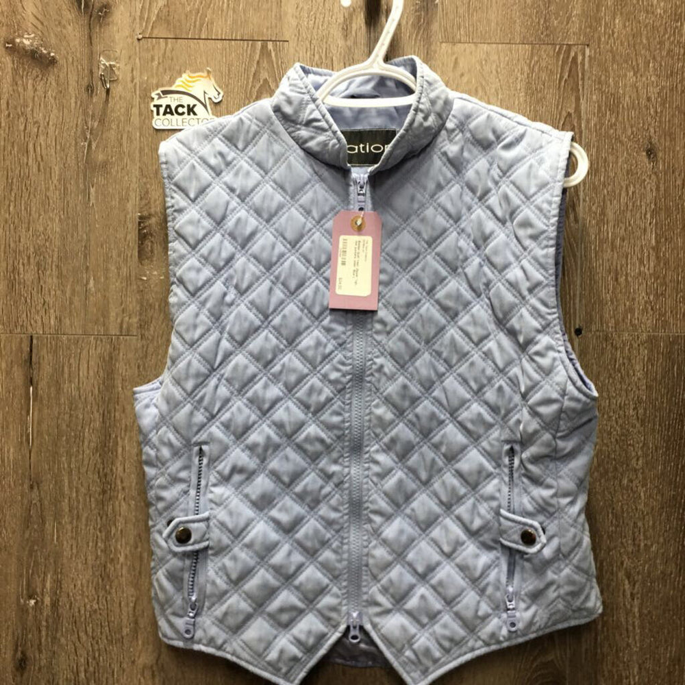 Quilt Vest, Zipper *vgc, mnr puckers, older