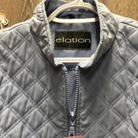 Quilt Vest, Zipper *vgc, mnr puckers, older

