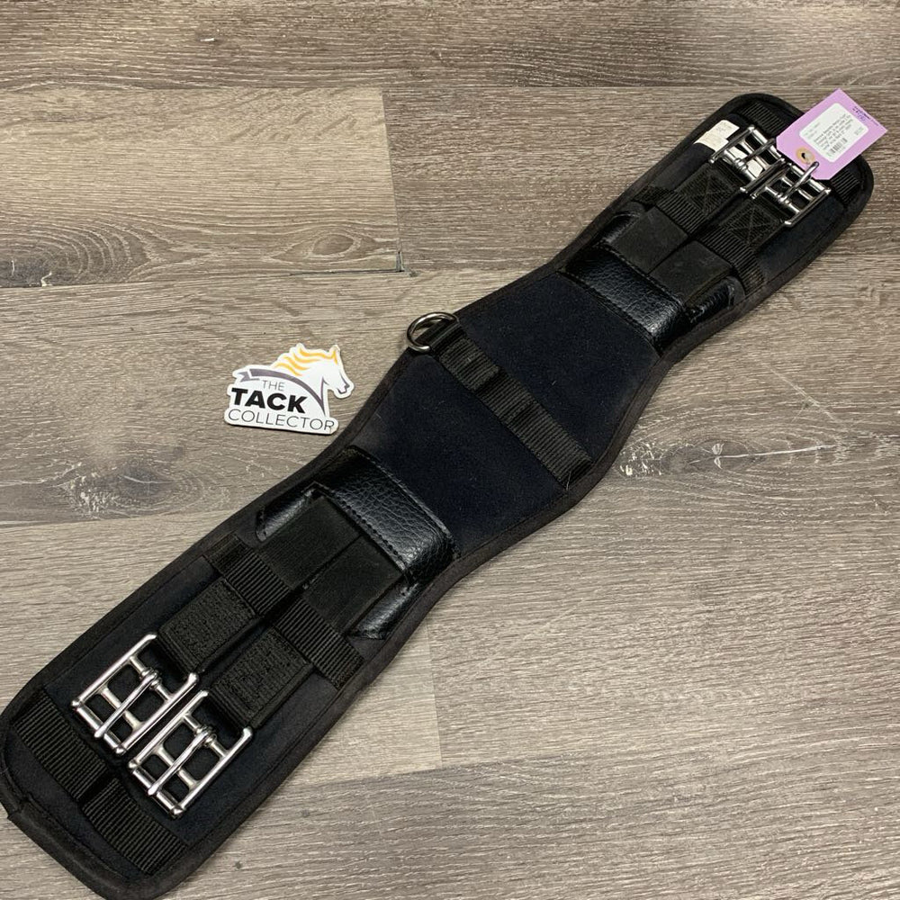 Neoprene Memory Foam Dressage Girth, 2x els, center D Ring *xc/vgc, mnr dirt & stains, missing center strap