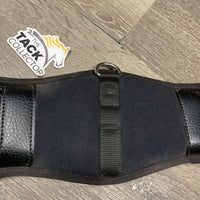 Neoprene Memory Foam Dressage Girth, 2x els, center D Ring *xc/vgc, mnr dirt & stains, missing center strap
