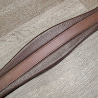 Leather Girth, 1x els *gc/fair, clean, rubs, faded, residue, TORN els, stiff
