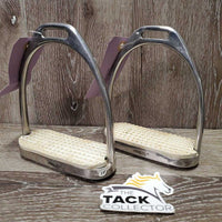 Pr Fine Stirrup Irons, grips *vgc/xc, v.mnr dirt, rubs, stains & scuffs
