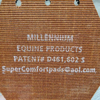 2 Super Comfort Stirrup Pads - Grip, 9 Zip Ties, bag *new