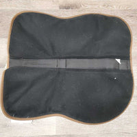 Half Pad Cover ONLY, 1x piping *gc, clean, holey edges, pills, mnr hair, faded, rubs, puckers
