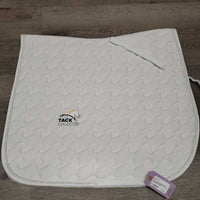 Quilt Dressage Saddle Pad, 1x piping *xc/like new, mnr hair
