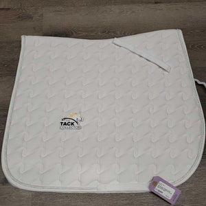 Quilt Dressage Saddle Pad, 1x piping *xc/like new, mnr hair