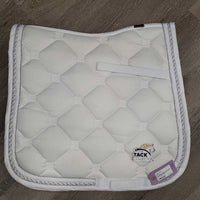 Quilt Dressage Saddle Pad, x3 piping, tabs, bag *new, tags
