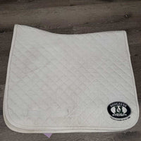 Quilt Dressage Saddle Pad *gc, clean, dingy, rubs, mnr hair, stains, threads, snags
