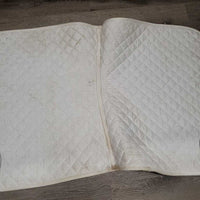 Quilt Dressage Saddle Pad *gc, clean, dingy, rubs, mnr hair, stains, threads, snags
